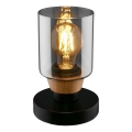 Briloner 7486015 - Lampe de table 1xE27/10W/230V noir