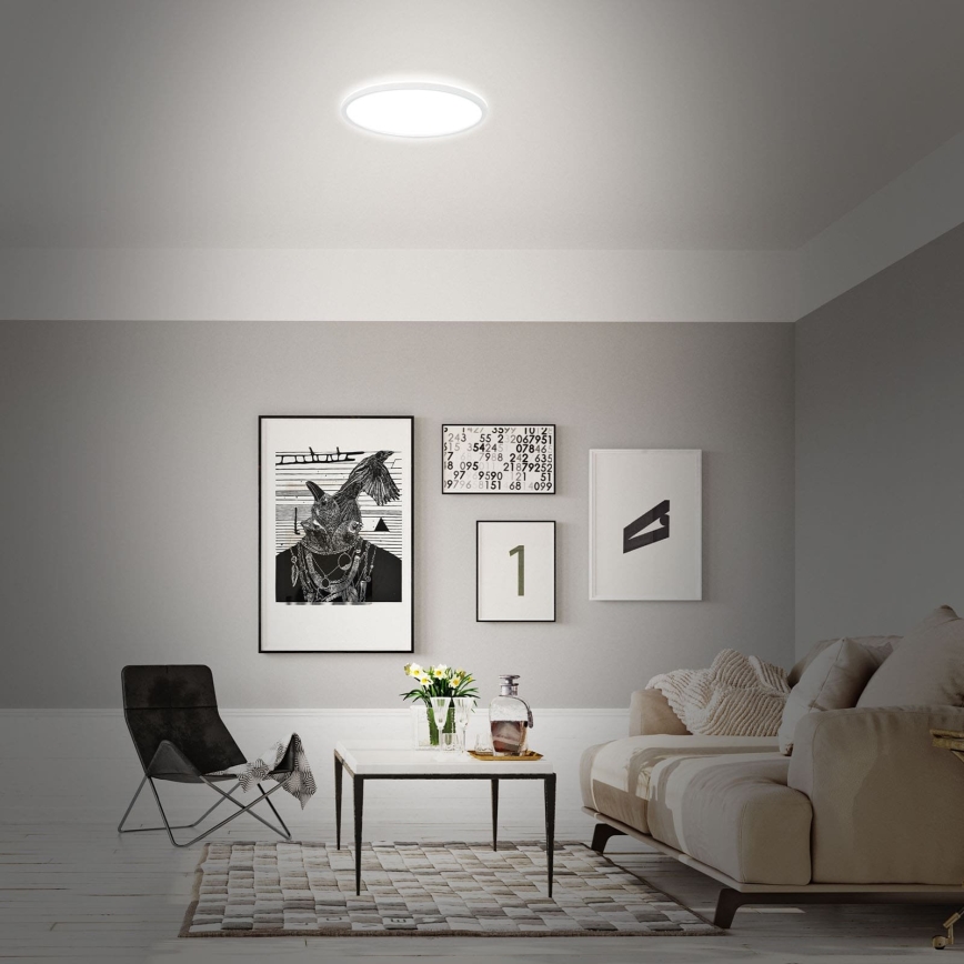 Briloner 7494016 - Plafonnier LED RGBW dimmable SMART LED/22W/230V 4000K Ø 42 cm Wi-Fi Tuya + télécommande