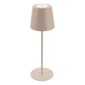 Briloner 7508011 - Lampe de table d'extérieur rechargeable LED dimmable 2 en 1 LED/2,5W/5V IP44 1200 mAh beige