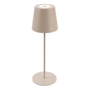 Briloner 7508011 - Lampe de table d'extérieur rechargeable LED dimmable 2 en 1 LED/2,5W/5V IP44 1200 mAh beige