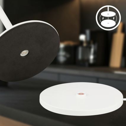 Briloner 7517016 - Lampe de table d'extérieur rechargeable CILANO LED RGBW dimmable, 3W/5V, IP44, 2000 mAh, blanche