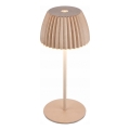 Briloner 7552-011 - Lampe de table d'extérieur tactile rechargeable MINI LED à intensité réglable, 1,5W/5V, IP44, 1800 mAh, beige