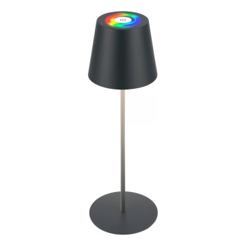 Briloner 7559015 - LED RGB lampe de table d'extérieur rechargeable et dimmable COLORIS LED/3,5W/5V IP44 2000 mAh anthracite Wi-Fi Tuya