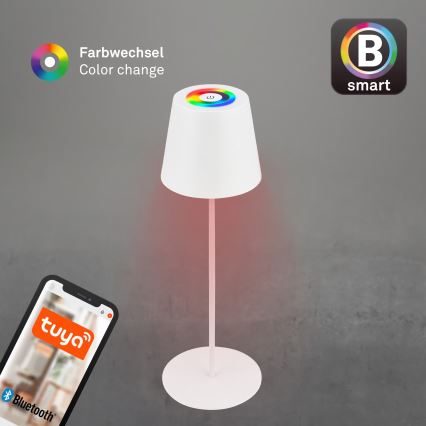 Briloner 7559016 - Lampe de table d'extérieur rechargeable LED RVB dimmable COLORIS LED 3,5W/5V IP44 2000 mAh Wi-Fi Tuya