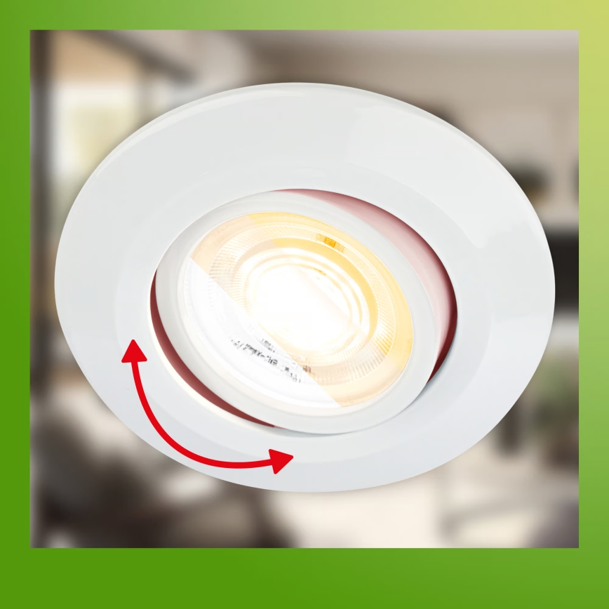 Briloner 7586036 - Lot de 3 spots LED encastrés pour salle de bains KLIRA 1xLED/4,9W/230V 2500/3000/4000K IP23 blanc