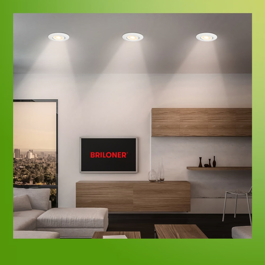 Briloner 7586036 - LOT DE 3 luminaires encastrés LED pour salle de bains KLIRA LED/4,9W/230V 2500/3000/4000K IP23 blanc
