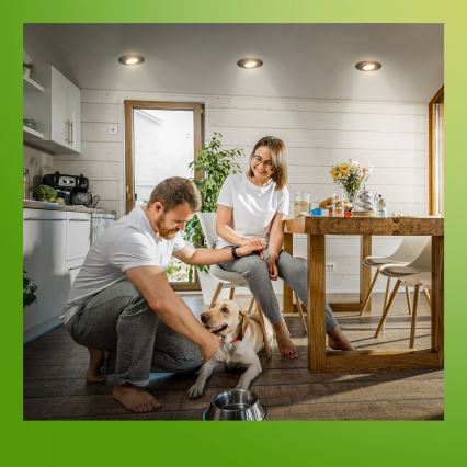 Briloner 7587035 - LOT de 3 spots encastrés LED dimmables pour salle de bains KLIRA 1xLED/4,9W/230V 2500/3000/4000K IP23 noir