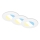 Briloner 7598036 - LOT 3x Spot encastrable de salle de bain LED/4,9W/230V IP44 2700/4000/6500K blanc