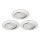 Briloner 8309-039 - LOT 3x Spot encastrable de salle de bain à intensité variable LED/5W/230V IP23
