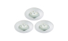 Briloner 8316-039-LOT 3x Luminaire de salle de bain encastrable à intensité variable LED/5,5W/230V IP44