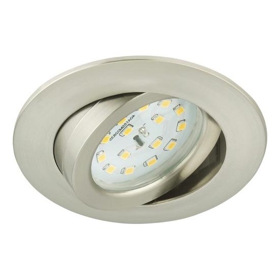 Briloner 8317-012 - Plafonnier encastré dimmable pour salle de bains LED/5,5W/230V IP23 chrome mat