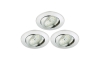 Briloner 8317-039-LOT 3x Luminaire de salle de bain encastrable à intensité variable LED/5,5W/230V IP23
