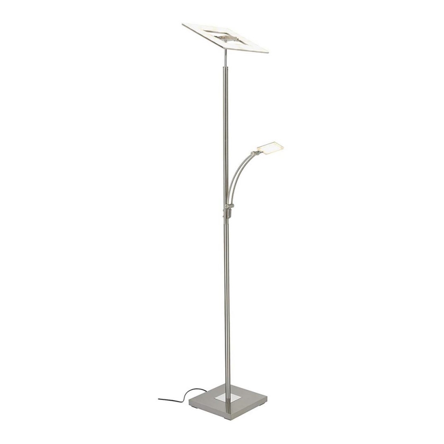 Lampadaire LED BRILONER - Noir, 126cm, Intensité Variable - Lecture Et Ambiance Salon
