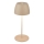 Briloner - Lampe de table d'extérieur MINI LED tactile et dimmable, rechargeable 2,5W/5V, IP44, 1800 mAh, beige