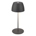 Briloner - Lampe de table d'extérieur tactile LED rechargeable et dimmable MINI LED/2,5W/5V IP44 1800 mAh anthracite