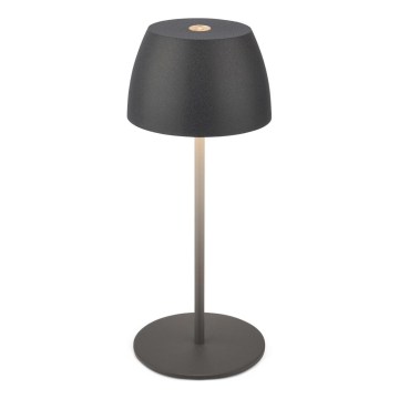 Briloner - Lampe de table d'extérieur tactile LED rechargeable et dimmable MINI LED/2,5W/5V IP44 1800 mAh anthracite