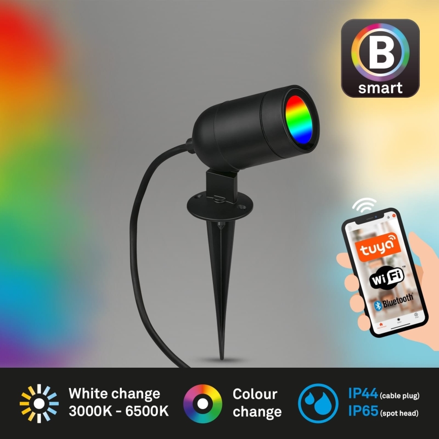 Briloner - LED RGBW luminaire d'extérieur dimmable LED/4,4W/230V 2700/4000/6500K IP44 Wi-Fi Tuya