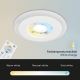 Briloner - LOT 3x Luminaire encastrable de salle de bain RGBW à intensité variable LED/5W/230V 3000-6500K IP44 + télécommande