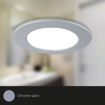 Briloner - LOT 3x Luminaire encastrable de salle de bain RGBW à intensité variable LED/4,8W/230V 3000-6500K IP65 + télécommande