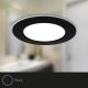 Briloner - LOT 3x Luminaire de salle de bain encastrable à intensité variable LED/4,8W/230V 3000-6500K IP44 + télécommande