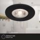 Briloner - LOT 3x Spot encastrable de salle de bain LED LED/4,9W/230V IP44 noir