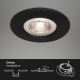 Briloner - LOT 3x Spot encastrable de salle de bain LED LED/4,9W/230V IP44 noir