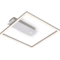 Briloner - Plafonnier LED avec détecteur de mouvement et capteur crépusculaire FRAME LED/14W/230V 3000K 30x32 cm chrome mat