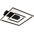 Briloner - Plafonnier LED FRAME, 22 W, 230 V, 3000 K, 30 x 32 cm, noir