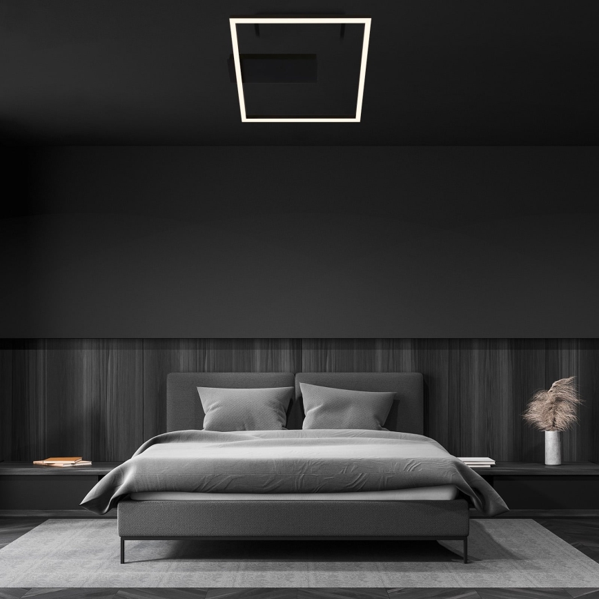 Briloner - Plafonnier LED FRAME LED/14W/230V 3000K 30x32 cm noir