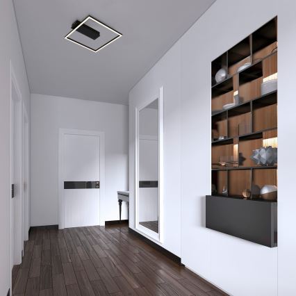 Briloner - Plafonnier LED FRAME LED/14W/230V 3000K 30x32 cm noir