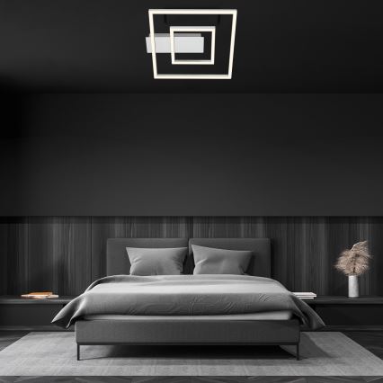 Briloner - Plafonnier LED FRAME LED/22W/230V 3000K 30x32 cm chrome mat