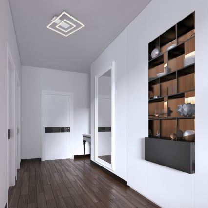 Briloner - Plafonnier LED FRAME LED/22W/230V 3000K 30x32 cm chrome mat