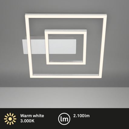 Briloner - Plafonnier LED FRAME LED/22W/230V 3000K 30x32 cm chrome mat