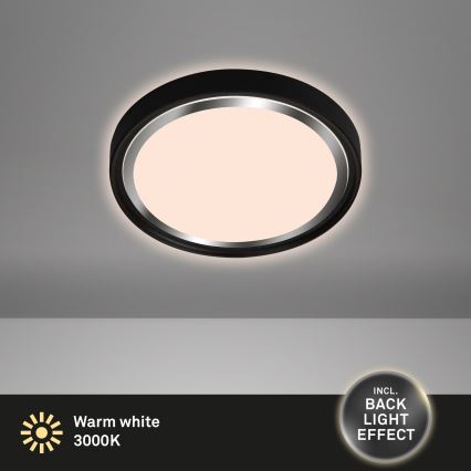 Briloner - Plafonnier LED KAHIKO LED/15W/230V noir