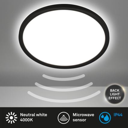 Briloner - Plafonnier LED pour salle de bains avec capteur MOVE LED/18W/230V IP44 Ø 29 cm blanc