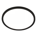 Briloner - Plafonnier LED pour salle de bains MOVE avec capteur de mouvement, LED/18W/230V, IP44, Ø 29 cm, noir