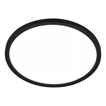 Briloner - Plafonnier LED pour salle de bains MOVE avec capteur de mouvement, LED/18W/230V, IP44, Ø 29 cm, noir