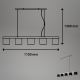Briloner - Suspension filaire LURI 5xE14/25W/230V hévéa
