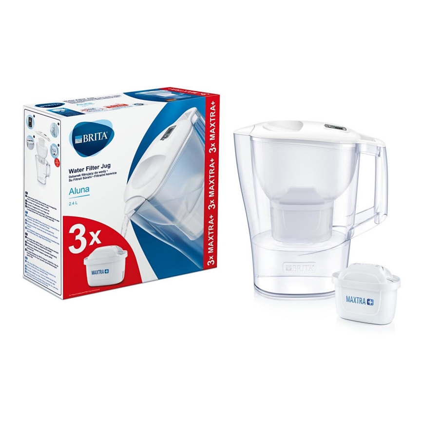 Brita - Bouilloire filtrant Aluna 2,4 l + 3 filtres