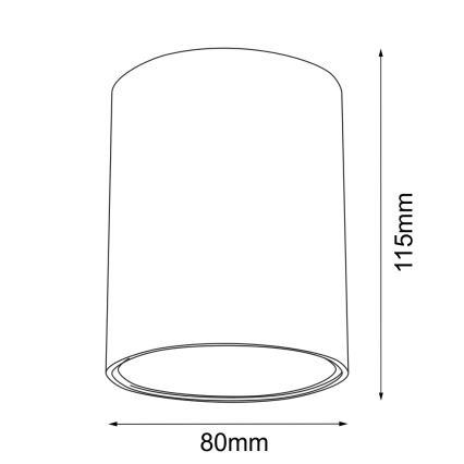 Brosline - Spot directionnel 1xGU10/10W/230V blanc