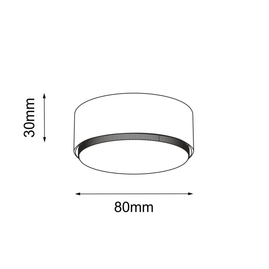 Brosline - Spot 1xGX53/9W/230V blanc
