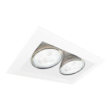 Brosline - Luminaire encastré 2xGU10/10W/230V blanc