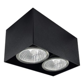 Brosline - Spot 2xGU10/10W/230V noir