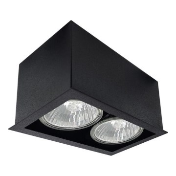 Brosline - Spot orientable 2x GU10/10W/230V noir