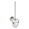 Brosse WC 11x37,5 cm, argentée/dorée