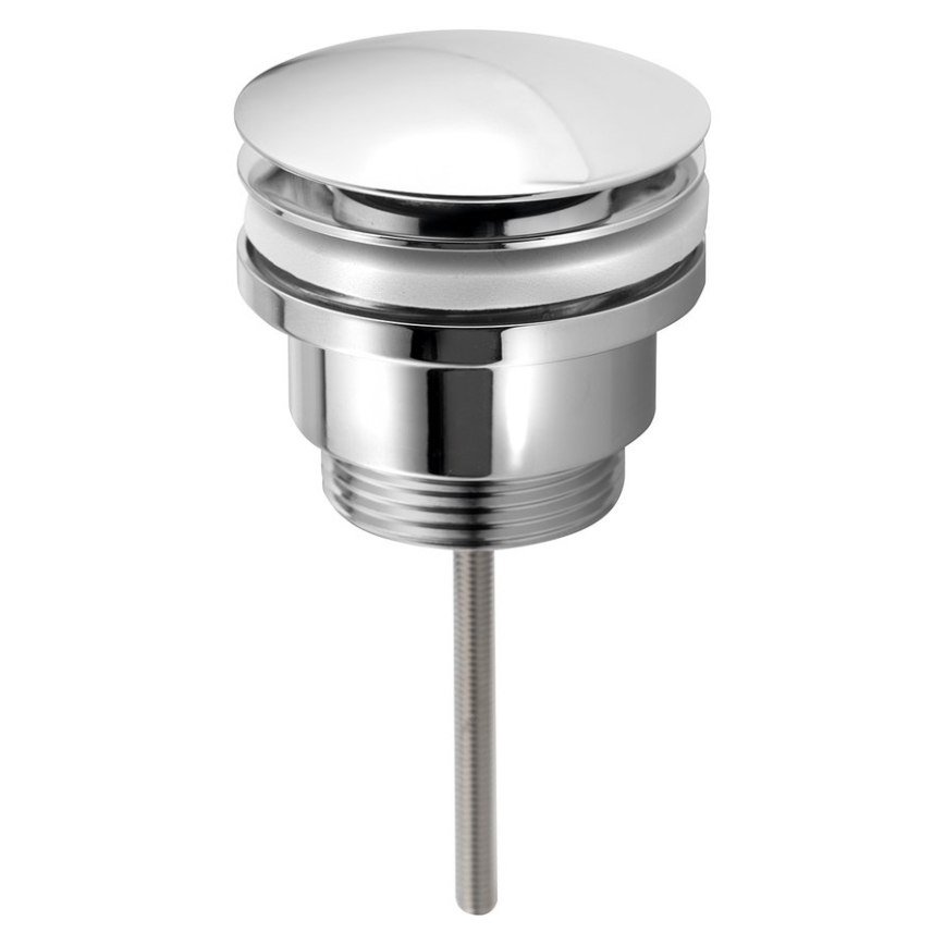 Bruckner - Bonde de lavabo sans trop-plein CLICK-CLACK d. 6,4 cm chrome brillant
