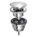 Bruckner - Bonde de lavabo sans trop-plein CLICK-CLACK d. 6,4 cm chrome brillant