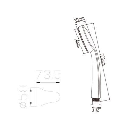 Bruckner - Colonne de douche chrome brillant