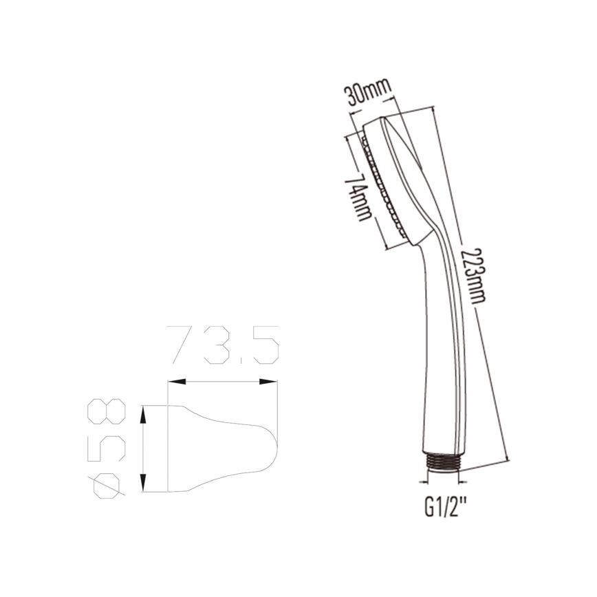 Bruckner - Colonne de douche chrome brillant