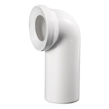 Bruckner - Connecteur 90° pour cuvette de WC 11 cm blanc